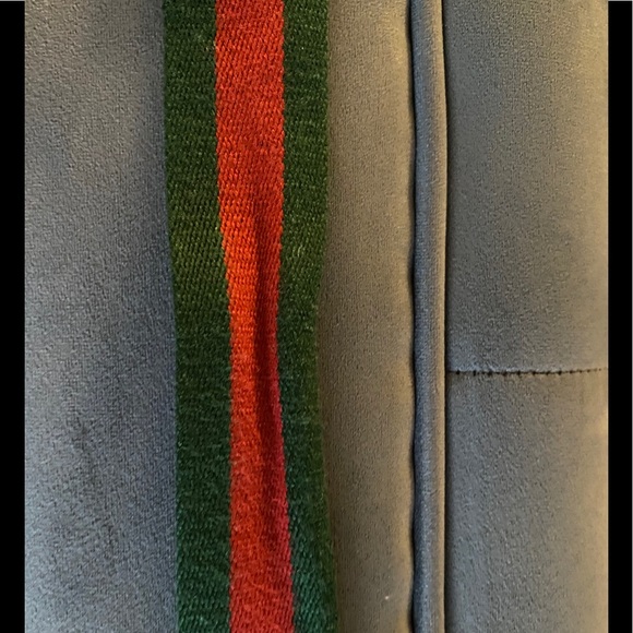 Gucci red and green woven belt main image 6